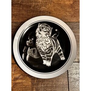 Purrfect Pleasure Kitt Plate Rudy Droguett Limited Edition Royal Cornwall 14805